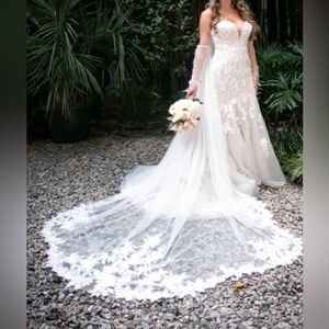 Free veil + Wedding Dress + free wedding dress bag